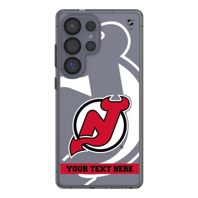 New Jersey Devils Keyscaper Personalized Tilt Design Galaxy Clear Case