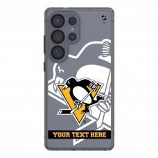Pittsburgh Penguins Keyscaper Personalized Tilt Design Galaxy Clear Case
