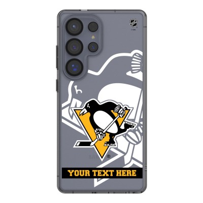 Pittsburgh Penguins Keyscaper Personalized Tilt Design Galaxy Clear Case