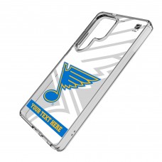 St. Louis Blues Keyscaper Personalized Tilt Design Galaxy Clear Case