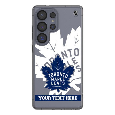 Toronto Maple Leafs Keyscaper Personalized Tilt Design Galaxy Clear Case