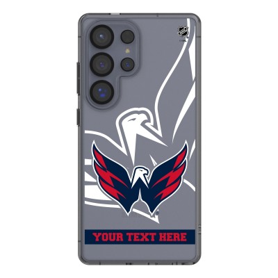 Washington Capitals Keyscaper Personalized Tilt Design Galaxy Clear Case