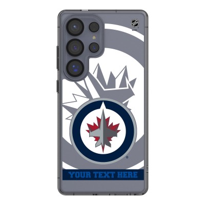 Winnipeg Jets Keyscaper Personalized Tilt Design Galaxy Clear Case