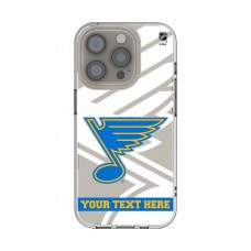 St. Louis Blues Keyscaper Personalized Endzone Plus Design iPhone Clear Case