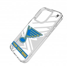 St. Louis Blues Keyscaper Personalized Endzone Plus Design iPhone Clear Case