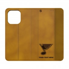 St. Louis Blues Keyscaper Personalized Burn Design iPhone Folio Case