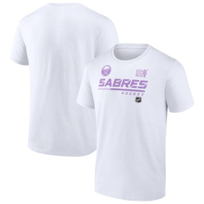 Футболка Buffalo Sabres NHL Hockey Fights Cancer - White