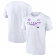 Philadelphia Flyers NHL Hockey Fights Cancer T-Shirt - White