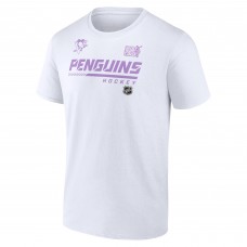 Pittsburgh Penguins NHL Hockey Fights Cancer T-Shirt - White