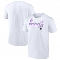 Toronto Maple Leafs NHL Hockey Fights Cancer T-Shirt - White