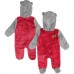 Newborn & Малышам Chicago Blackhawks Red Game Nap Teddy Fleece Bunting Full-Zip Sleeper
