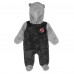 Newborn & Малышам New Jersey Devils Black Game Nap Teddy Fleece Bunting Full-Zip Sleeper