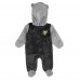 Newborn & Малышам Pittsburgh Penguins Black Game Nap Teddy Fleece Bunting Full-Zip Sleeper