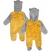 Newborn & Малышам Nashville Predators Gold Game Nap Teddy Fleece Bunting Full-Zip Sleeper