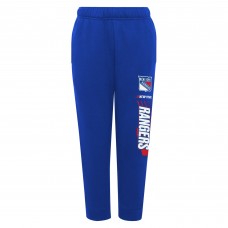 New York Rangers Youth Power Move Fleece Pants - Blue
