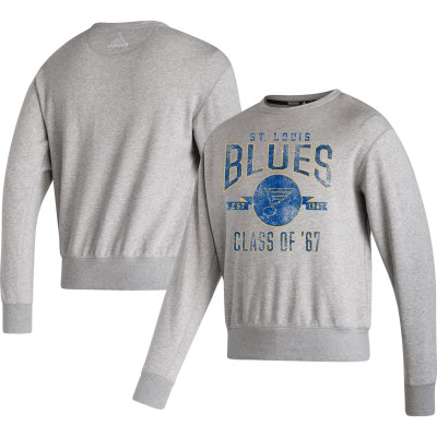 Кофта St. Louis Blues adidas Vintage - Heathered Gray