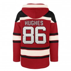 Толстовка Jack Hughes New Jersey Devils 47 Player Lacer - Red