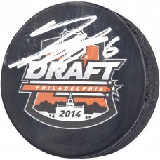 Шайба с автографом Travis Sanheim Philadelphia Flyers Fanatics Authentic Autographed 2014 Draft Logo
