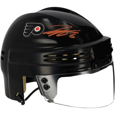 Шлем с автографом Travis Sanheim Philadelphia Flyers Fanatics Authentic Black Mini