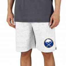 Buffalo Sabres Concepts Sport Throttle Knit Jam Shorts - White/Charcoal