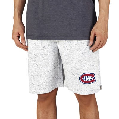 Шорты Montreal Canadiens Concepts Sport Throttle Knit - White/Charcoal