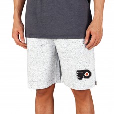 Philadelphia Flyers Concepts Sport Throttle Knit Jam Shorts - White/Charcoal