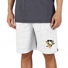 Шорты Pittsburgh Penguins Concepts Sport Throttle Knit - White/Charcoal