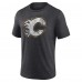 Calgary Flames Charcoal Wraparound Tri-Blend T-Shirt