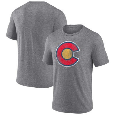 Футболка Colorado Avalanche Heather Gray Wraparound Tri-Blend