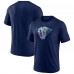 Nashville Predators Navy Wraparound Tri-Blend T-Shirt