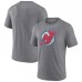 Футболка New Jersey Devils Heather Gray Wraparound Tri-Blend
