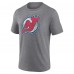 Футболка New Jersey Devils Heather Gray Wraparound Tri-Blend