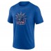 New York Rangers Blue Wraparound Tri-Blend T-Shirt