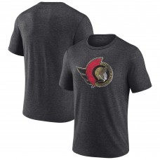 Ottawa Senators Charcoal Wraparound Tri-Blend T-Shirt Ottawa Senators Charcoal Wraparound Tri-Blend T-Shirt