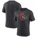 Ottawa Senators Charcoal Wraparound Tri-Blend T-Shirt