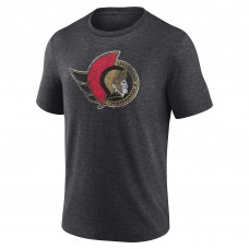 Ottawa Senators Charcoal Wraparound Tri-Blend T-Shirt Ottawa Senators Charcoal Wraparound Tri-Blend T-Shirt