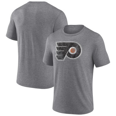 Футболка Philadelphia Flyers Heather Gray Wraparound Tri-Blend