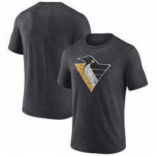 Футболка Pittsburgh Penguins Charcoal Wraparound Tri-Blend
