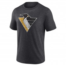 Футболка Pittsburgh Penguins Charcoal Wraparound Tri-Blend