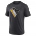 Футболка Pittsburgh Penguins Charcoal Wraparound Tri-Blend