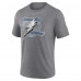 Футболка Tampa Bay Lightning Heather Gray Wraparound Tri-Blend