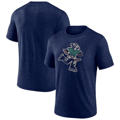 Vancouver Canucks Navy Wraparound Tri-Blend T-Shirt