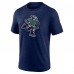 Vancouver Canucks Navy Wraparound Tri-Blend T-Shirt