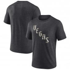 Футболка Vegas Golden Knights Charcoal Wraparound Tri-Blend