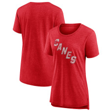 Женская Футболка Carolina Hurricanes Red Slow Whistle Tri-Blend Женская Футболка Carolina Hurricanes Red Slow Whistle Tri-Blend