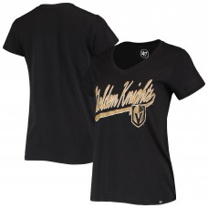 Vegas Golden Knights 47 Womens Script Sweep Ultra Rival V-Neck T-Shirt - Black