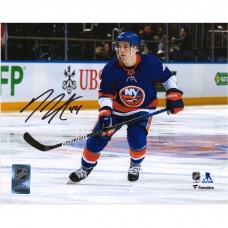 Autographed New York Islanders Jean-Gabriel Pageau Fanatics Authentic 8 x 10 Royal Jersey Skating Photograph