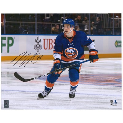 Autographed New York Islanders Jean-Gabriel Pageau Fanatics Authentic 16 x 20 Blue Jersey Skating Photograph