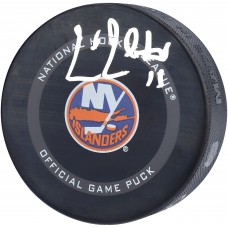Шайба с автографом Cal Clutterbuck New York Islanders Fanatics Authentic 2021 Model Official