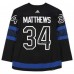 Игровая джерси Autographed Toronto Maple Leafs Auston Matthews Fanatics Authentic Black Adidas Alternate Authentic